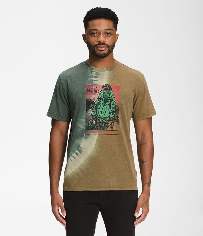 Camiseta The North Face Hombre Verde Oliva Verde Manga Corta Bhm 32095TYIS